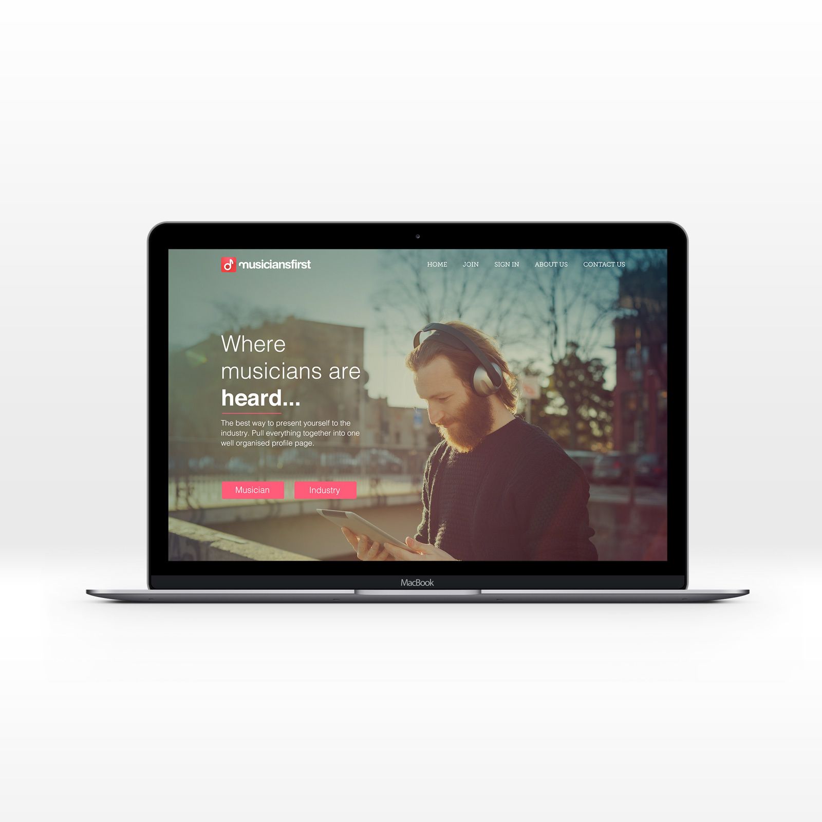 Design music start-ups digital presence and MVP